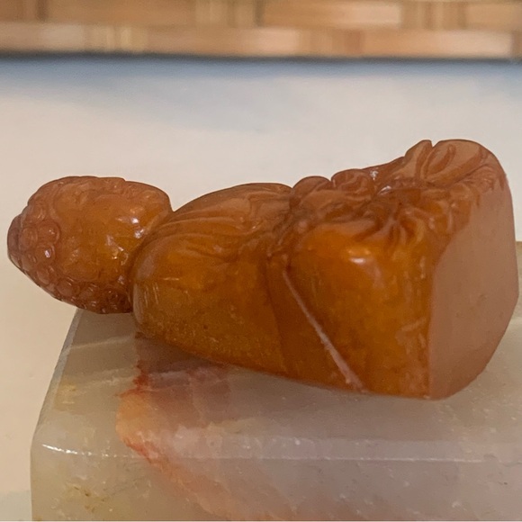 Chinese Jade Stone Carved Shakyamuni Sakyamuni Buddha Statue Figurine Carving - Picture 11 of 16